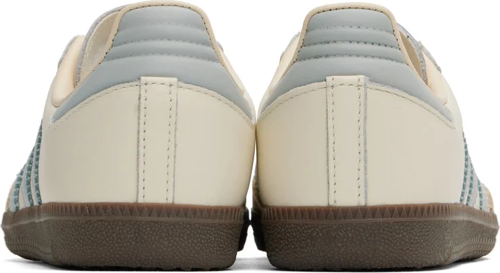 adidas Originals Beige & Gray Samba OG Sneakers - Image 2