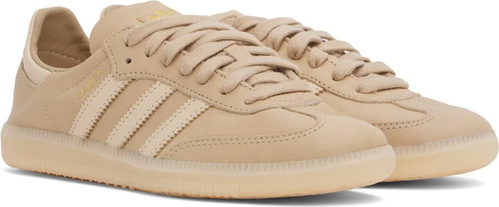 adidas Originals Beige Samba Decon Sneakers - Image 4