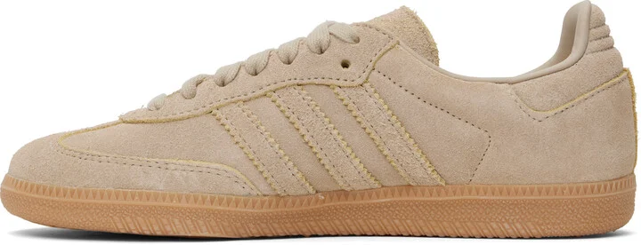 adidas Originals Beige Samba OG Sneakers - Image 3