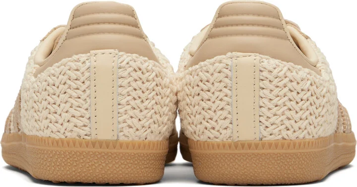 adidas Originals Beige Samba OG Sneakers - Image 2