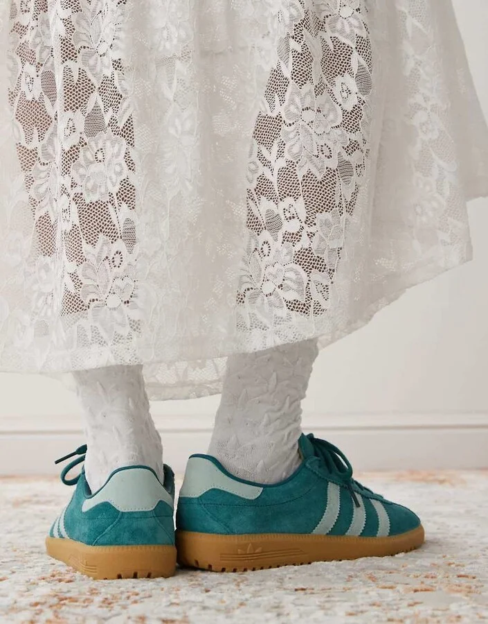 adidas Originals Bermuda sneakers in dark green - Image 3