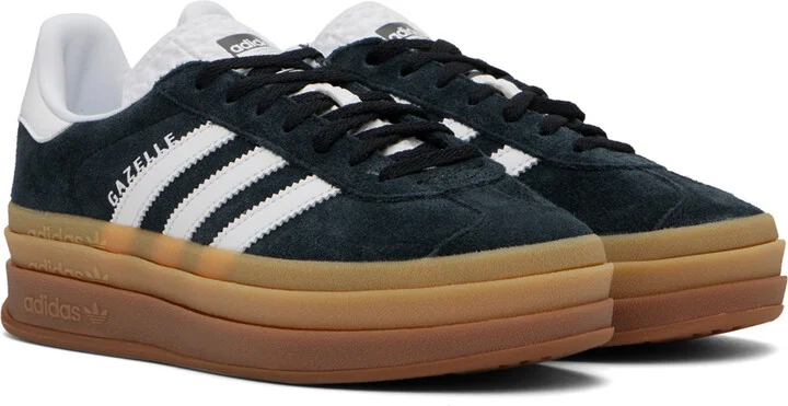 adidas Originals Black Gazelle Bold Sneakers - Image 4