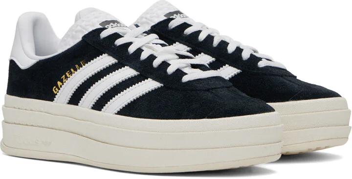 adidas Originals Black Gazelle Bold Sneakers - Image 4