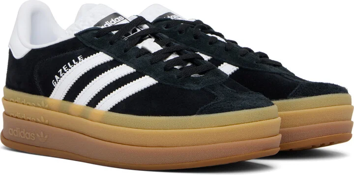adidas Originals Black Gazelle Bold Sneakers - Image 4