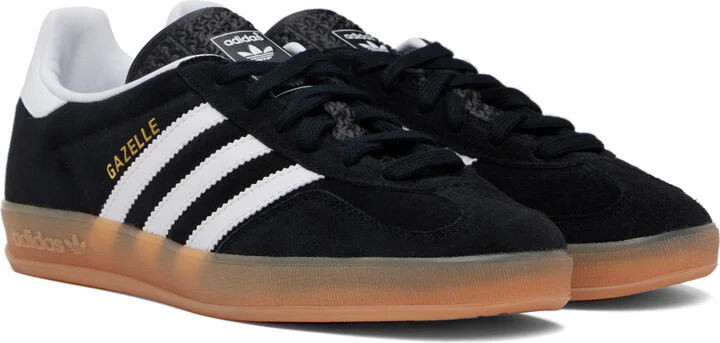 adidas Originals Black Gazelle Indoor Sneakers - Image 4