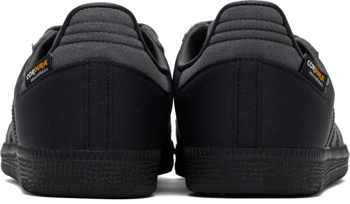 adidas Originals Black & Gray Samba OG Sneakers - Image 2