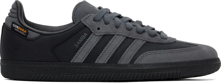 adidas Originals Black & Gray Samba OG Sneakers