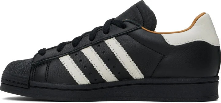 adidas Originals Black JJJJound Edition Superstar Sneakers - Image 3
