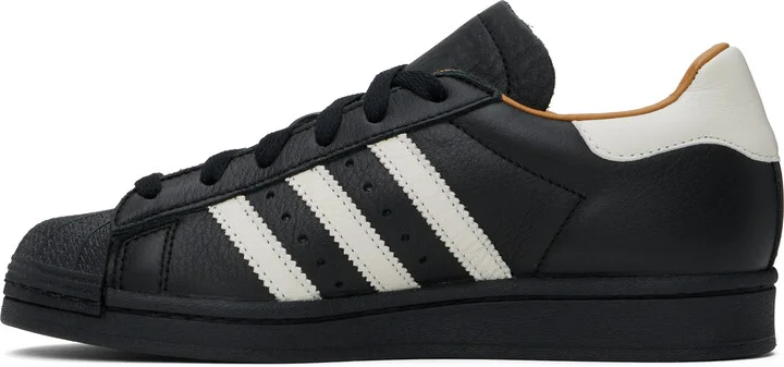 adidas Originals Black JJJJound Edition Superstar Sneakers - Image 3