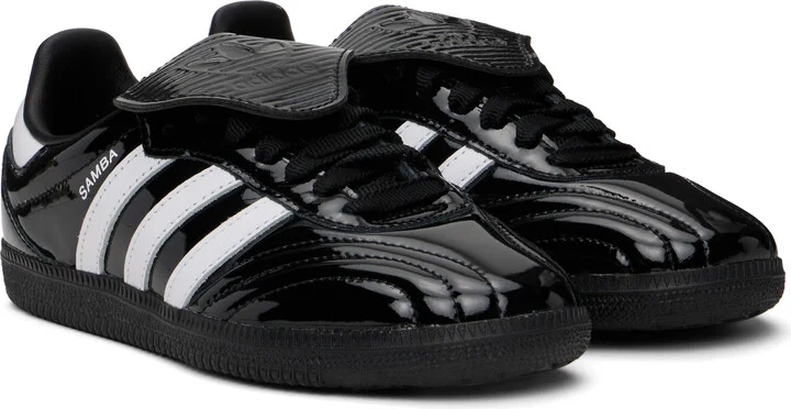 adidas Originals Black Samba Long Tongue Sneakers - Image 4