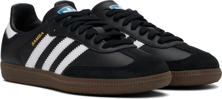 adidas Originals Black Samba OG Sneakers - Image 4