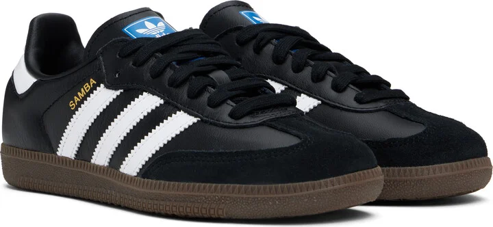 adidas Originals Black Samba OG Sneakers - Image 4