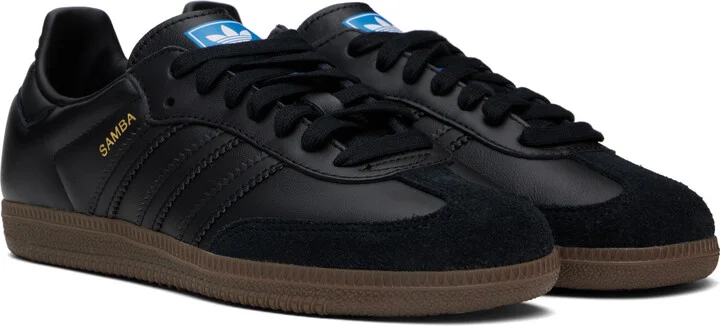 adidas Originals Black Samba OG Sneakers - Image 4