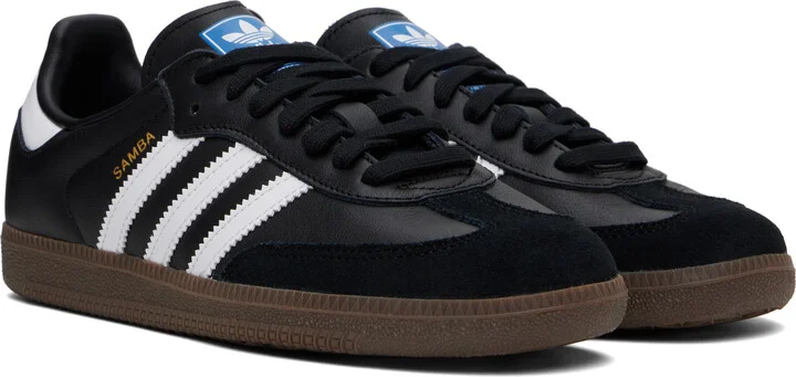 adidas Originals Black Samba OG Sneakers - Image 4