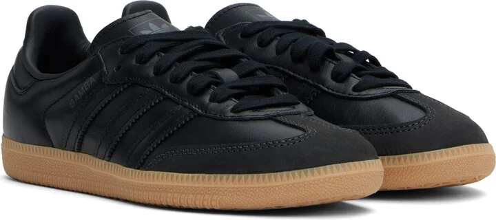 adidas Originals Black Samba OG Sneakers - Image 4