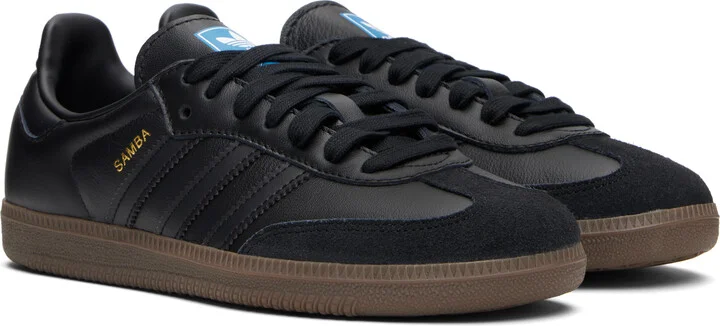 adidas Originals Black Samba OG Sneakers - Image 4