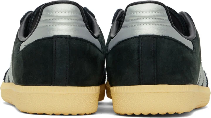 adidas Originals Black & Silver Samba OG Sneakers - Image 2