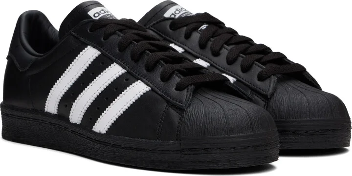 adidas Originals Black Superstar 82 Sneakers - Image 4