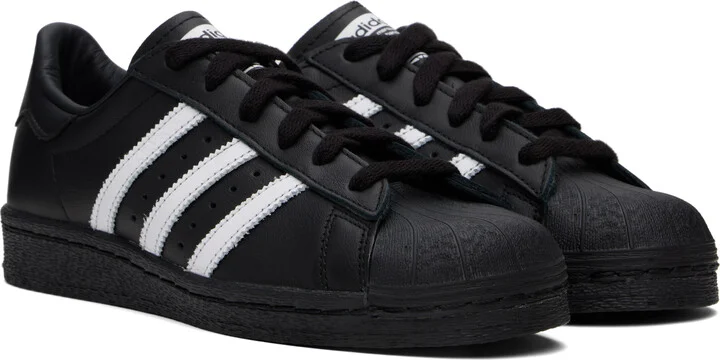 adidas Originals Black Superstar 82 Sneakers - Image 4