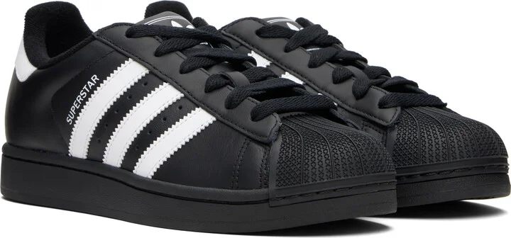 adidas Originals Black Superstar II Sneakers - Image 4