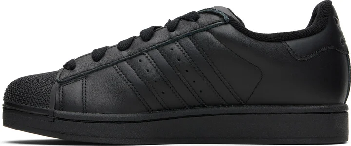 adidas Originals Black Superstar II Sneakers - Image 3