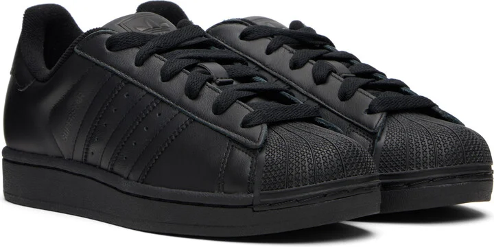 adidas Originals Black Superstar II Sneakers - Image 4