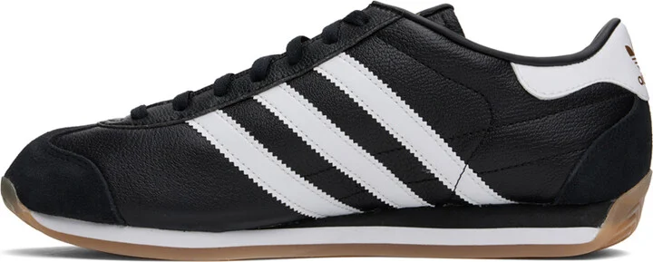 adidas Originals Black & White Country Japan Sneakers - Image 3
