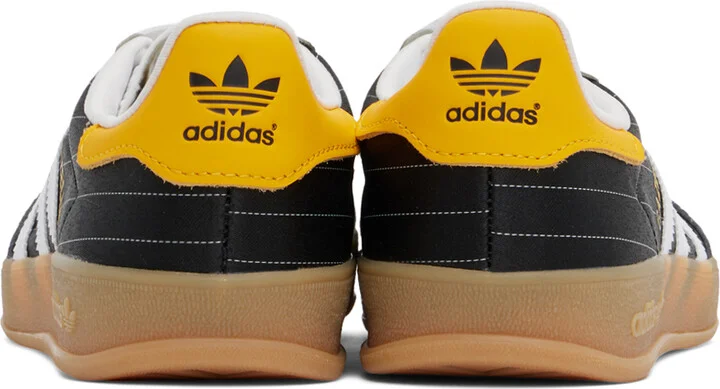 adidas Originals Black & White Gazelle Indoor Sneakers - Image 2