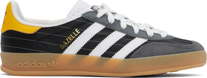 adidas Originals Black & White Gazelle Indoor Sneakers