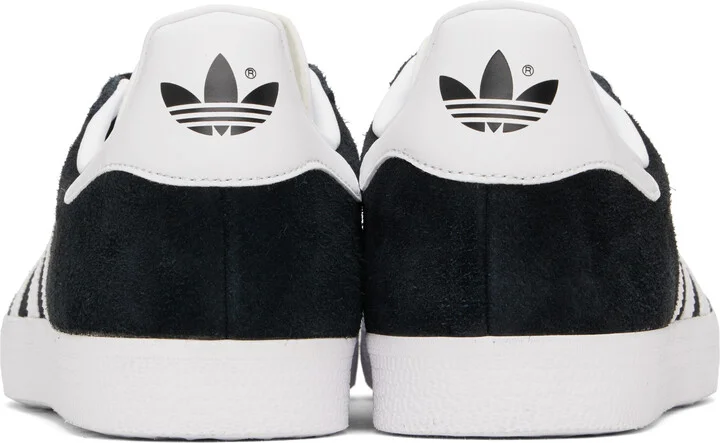 adidas Originals Black & White Gazelle Sneakers - Image 2