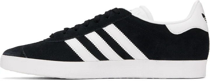 adidas Originals Black & White Gazelle Sneakers - Image 3