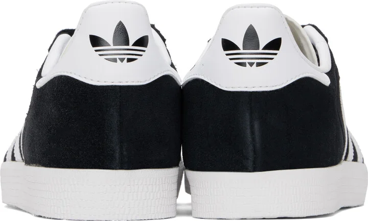 adidas Originals Black & White Gazelle Sneakers - Image 2