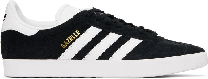 adidas Originals Black & White Gazelle Sneakers