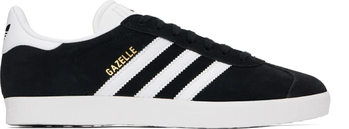 adidas Originals Black & White Gazelle Sneakers