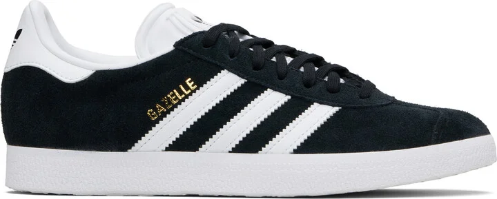 adidas Originals Black & White Gazelle Sneakers
