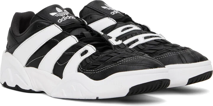 adidas Originals Black & White Predator XLG Sneakers - Image 4