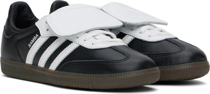 adidas Originals Black & White Samba LT Sneakers - Image 4