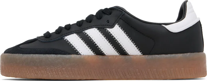 adidas Originals Black & White Sambae Sneakers - Image 3