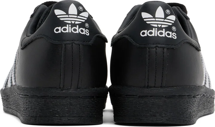 adidas Originals Black & White Superstar 82 Sneakers - Image 2