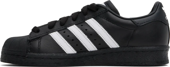 adidas Originals Black & White Superstar 82 Sneakers - Image 3