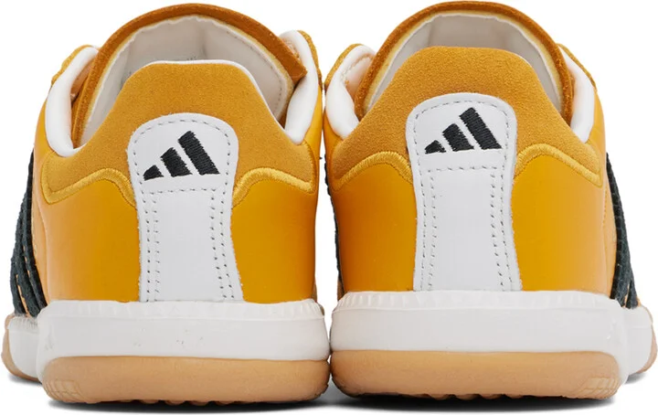adidas Originals Black & Yellow Samba MN Sneakers - Image 2