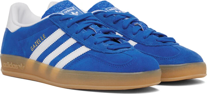 adidas Originals Blue Gazelle Indoor Sneakers - Image 4