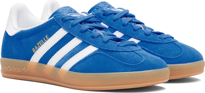 adidas Originals Blue Gazelle Indoor Sneakers - Image 4