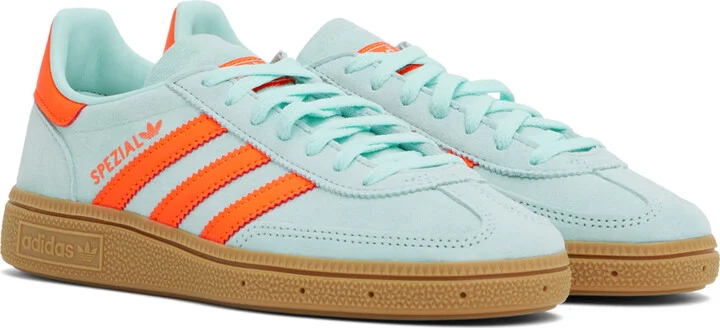 adidas Originals Blue & Orange Handball Spezial Sneakers - Image 4