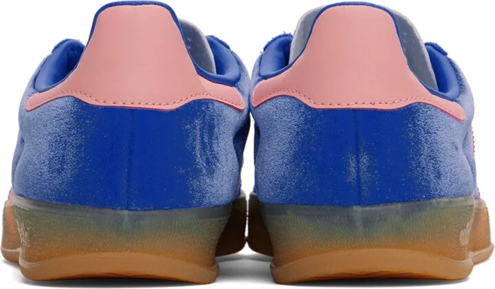 adidas Originals Blue & Pink Gazelle Indoor Sneakers - Image 2