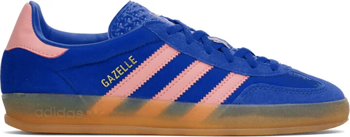 adidas Originals Blue & Pink Gazelle Indoor Sneakers