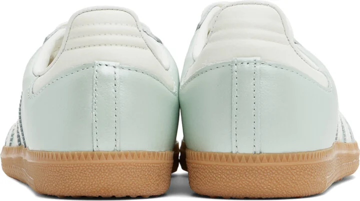 adidas Originals Blue & White Samba OG Sneakers - Image 2