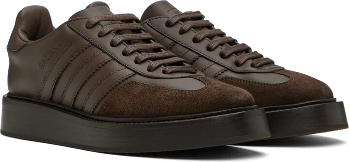 adidas Originals Brown Gazelle Indoor Sneakers - Image 4
