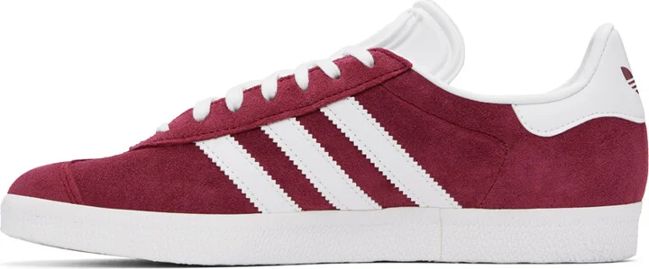 adidas Originals Burgundy Gazelle Sneakers - Image 3