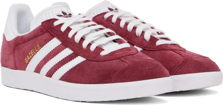adidas Originals Burgundy Gazelle Sneakers - Image 4
